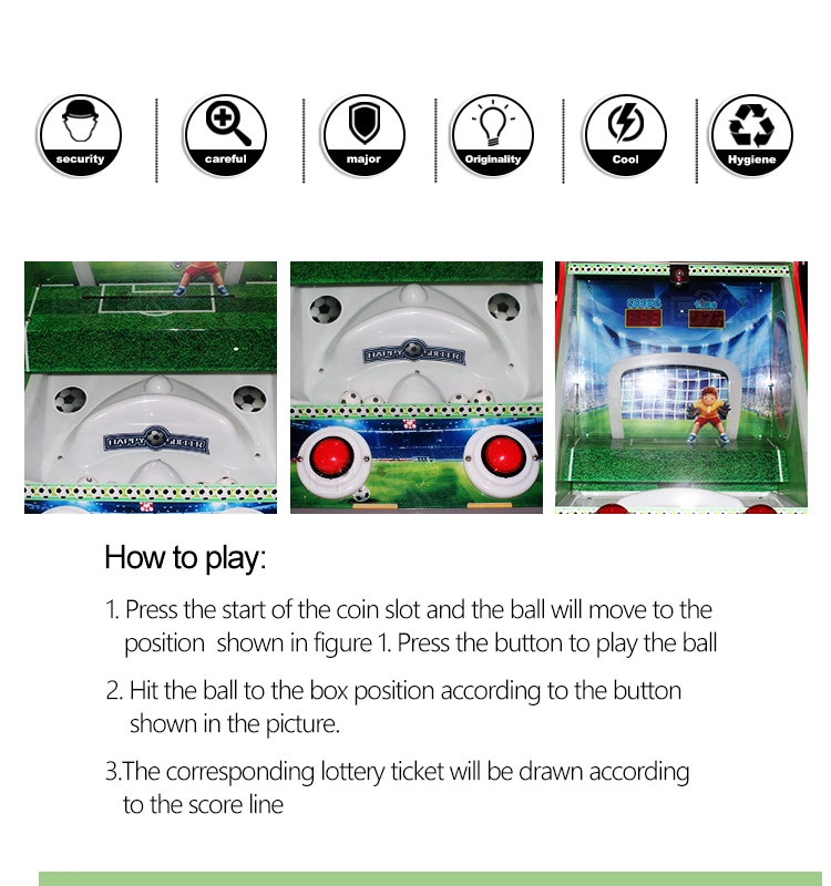 Amusement Indoor Equipment Coin Operated Redemption Game Football Shooting Machine