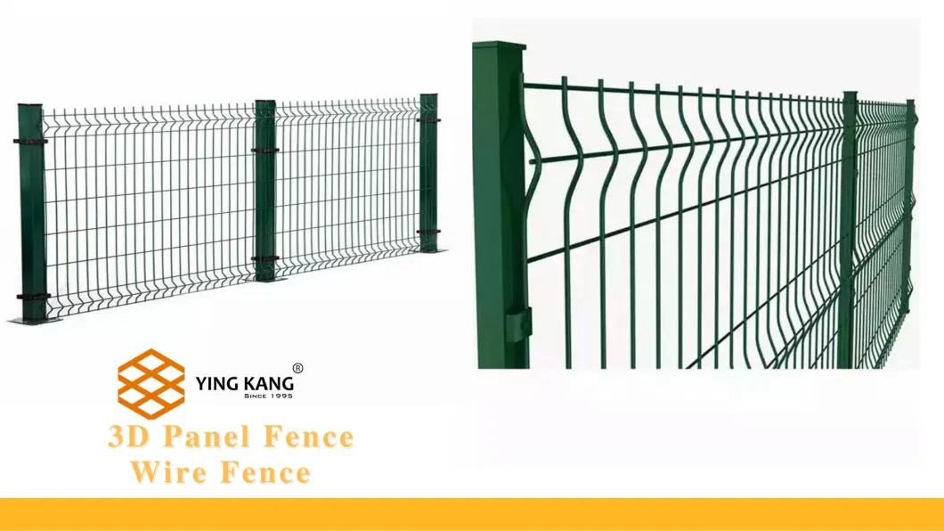 Powder Coated Welded Metal Fence Wire Fence Triangle Fence 3D Panel Fence