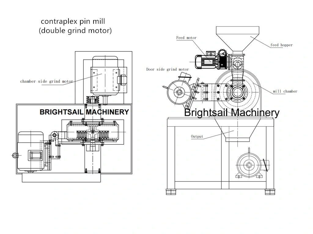 Pin Mill for Clay Powder Rock Salt Sugar Mustard Seeds Cumin Grinding Machine