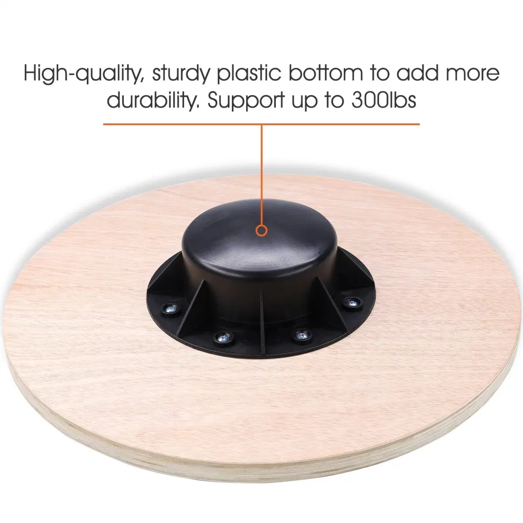 Round Workout Sport Board From Wooden, Balance Board Trainer
