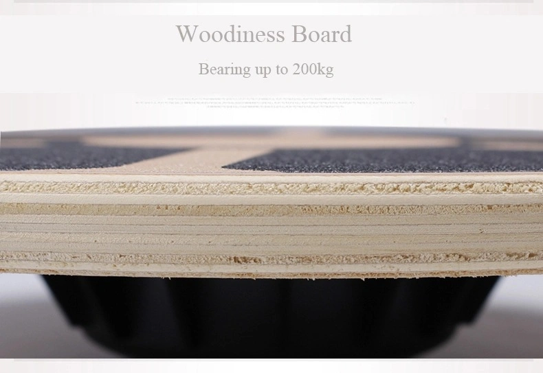 Round Workout Sport Board From Wooden, Balance Board Trainer