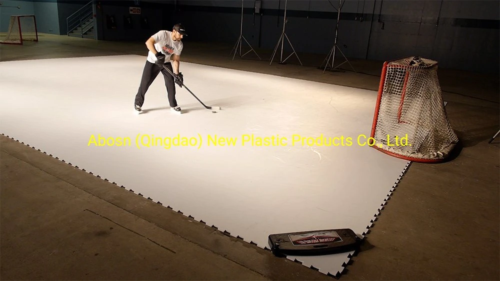 White Thicker PE Plastic Self Lubricating HDPE Polyethylene Ice Hockey Shooting Pad