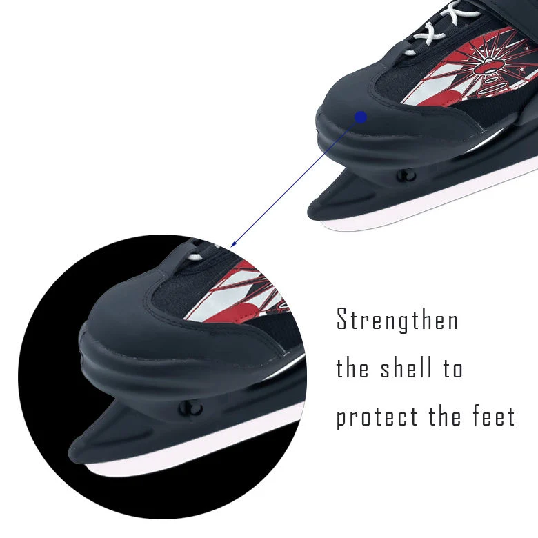 Custom High Quality Ice Hockey Skates Adjustable Size for Children&prime;s Ice Skate