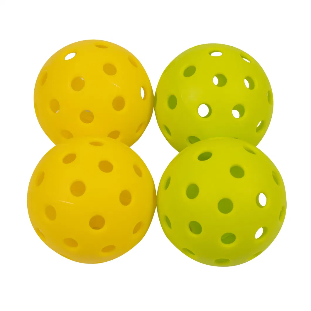 PP Indoor Pickleball Balls with 26 Holes and Soft Plastic Material