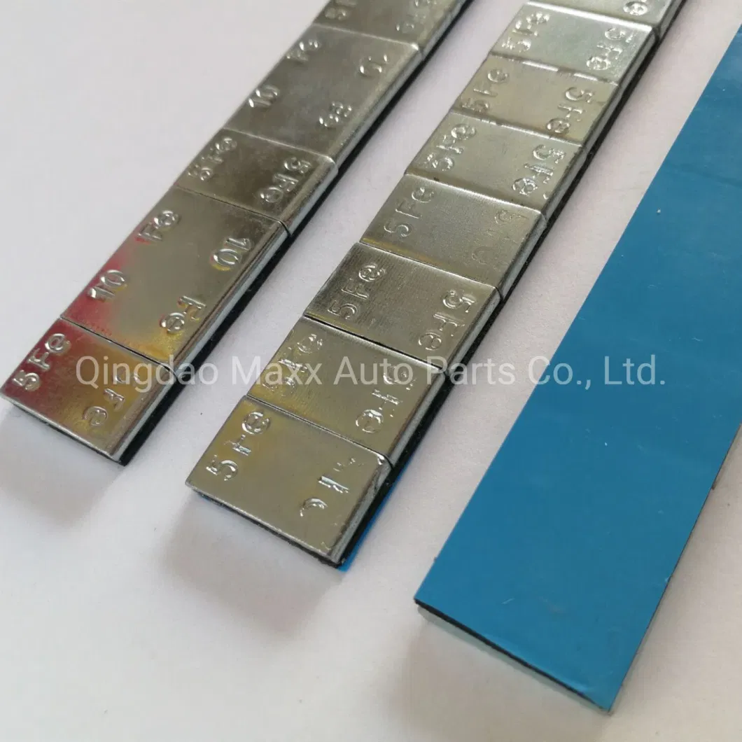 High Quality Zinc Plated Fe Stick on Wheel Weights with Blue Tape