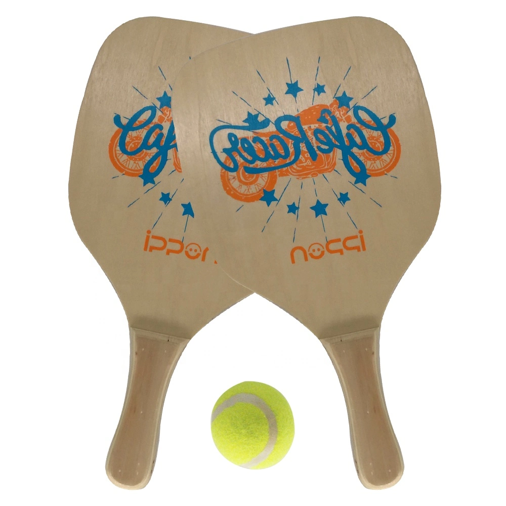 Custom Design Poplar Wooden Pickleball Paddle Set