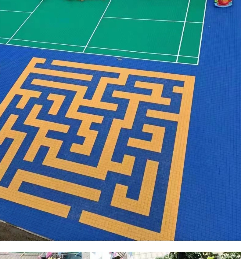 Interlocking UV-Resistant PP Floor Tile for Hockey Court