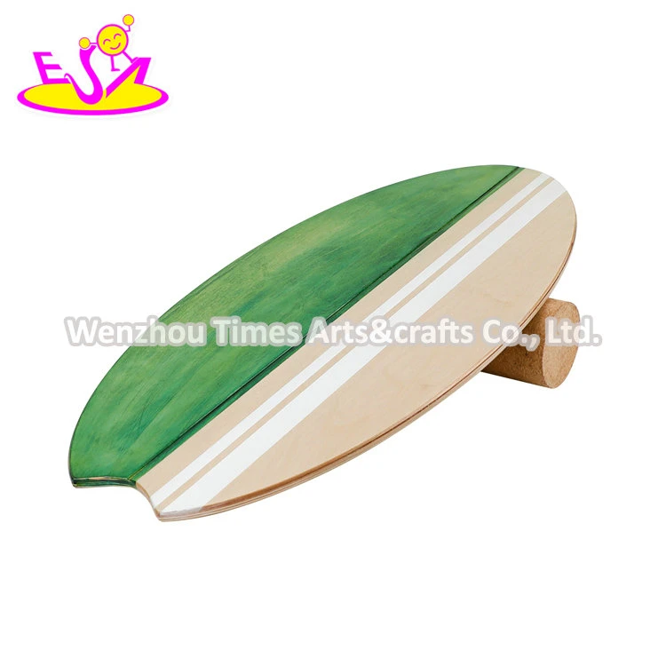 Wholesale Adults Balance Training Wooden Wobble Board with Cork Roller W01f092