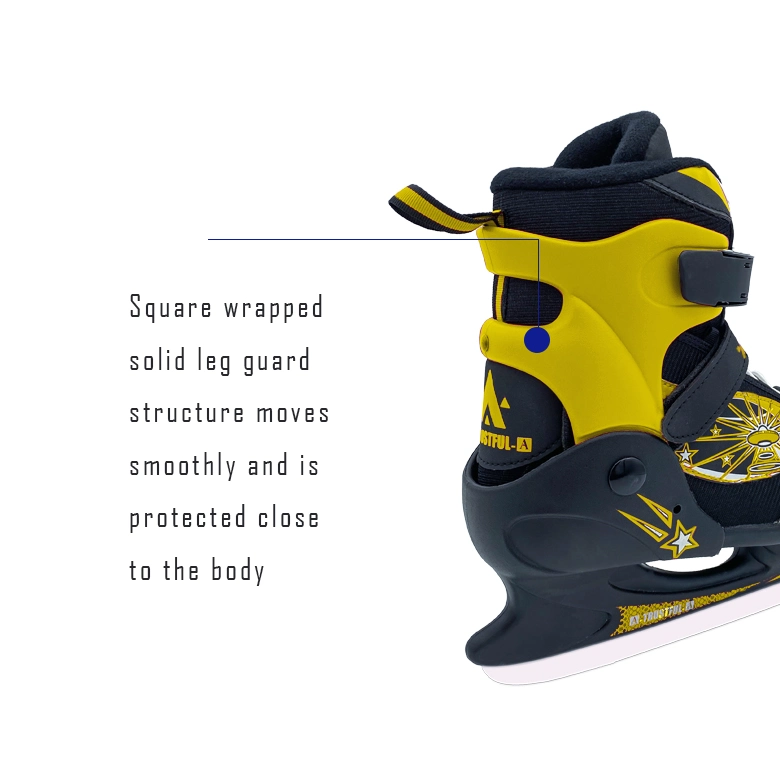 Custom off-The-Shelf Hockey Skate Shoe with Adjustable Ice Skate for Children