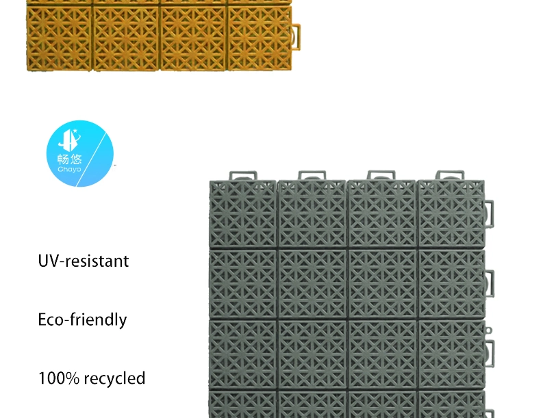 Interlocking UV-Resistant PP Floor Tile for Hockey Court