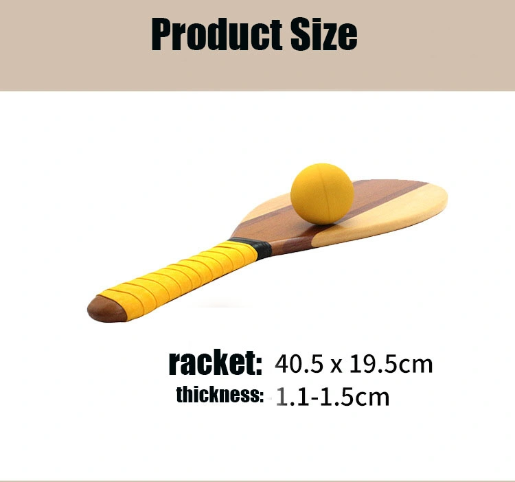 Wooden Racket Pickle Ball Leisure Beach Lawn Sports Equipment