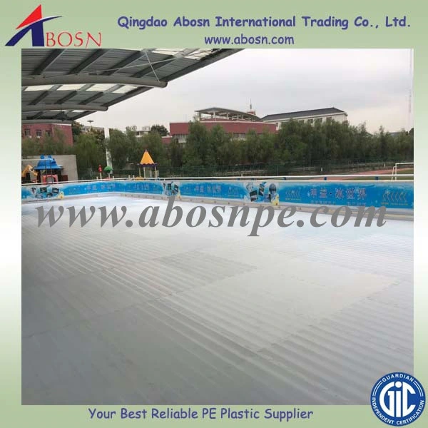 Self Lubrication and Wear Resistance Plastic Roller Skating Synthetic Ice Floor Tiles