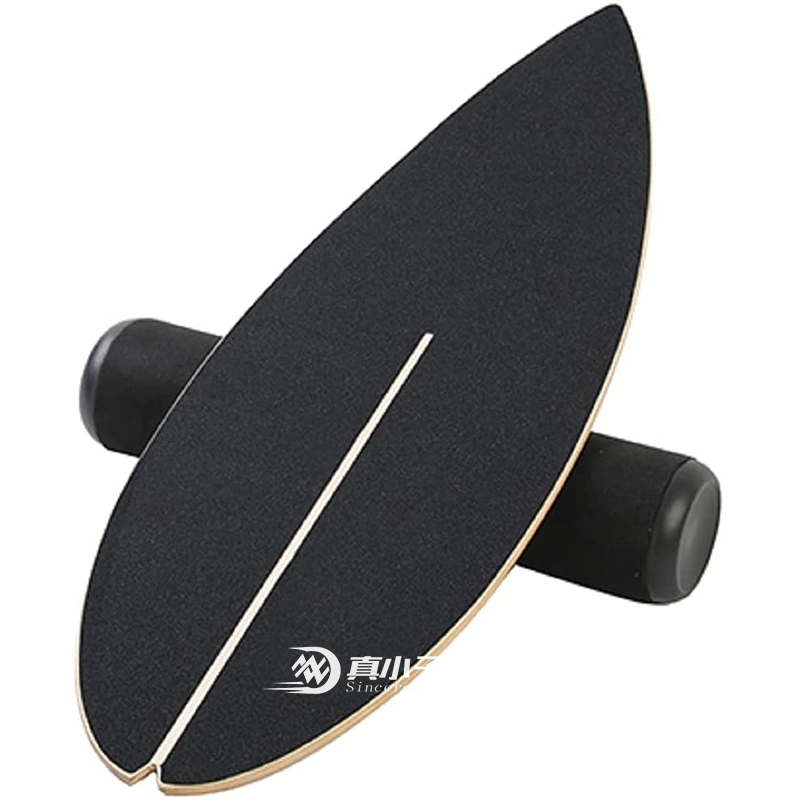 Hot Selling Custom Wooden Wobble Balance Board Stability Trainer Non Slip Surface Balance Board with Cork Roller