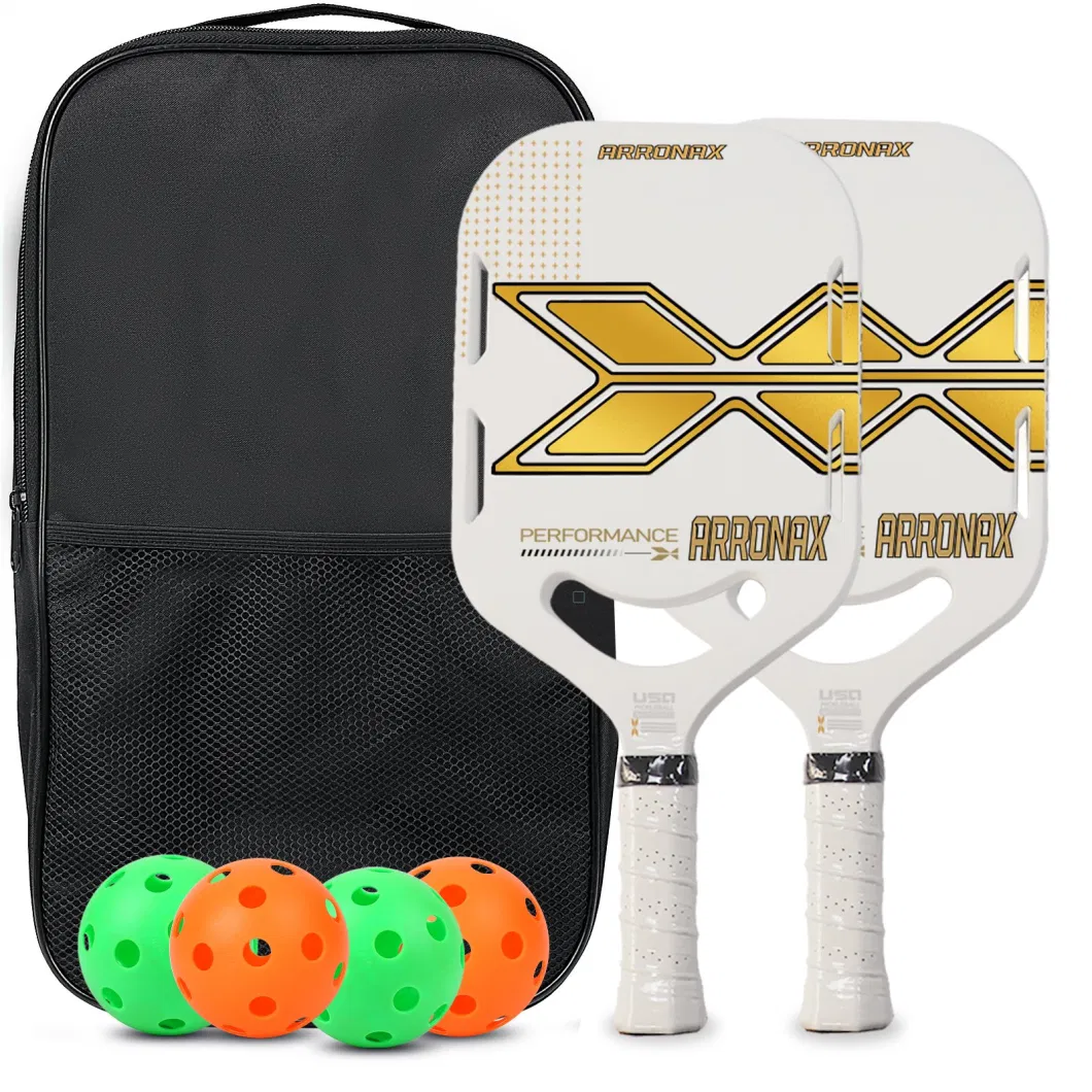 2023 Full Carbon Pickleball Paddle Set L16.5&quot; X W7.4&quot; X T0.51&quot; PP Core Pickleball Paddle