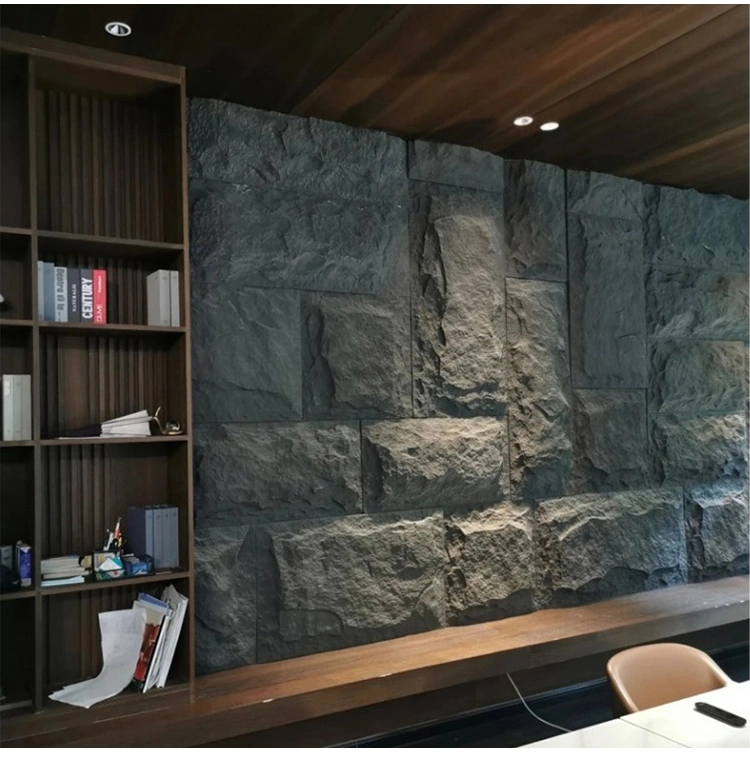 Insulating Lightweight Faux Siding Panel, PU Mushroom Stone, Easy and Rapid Installation Wall Stone Board