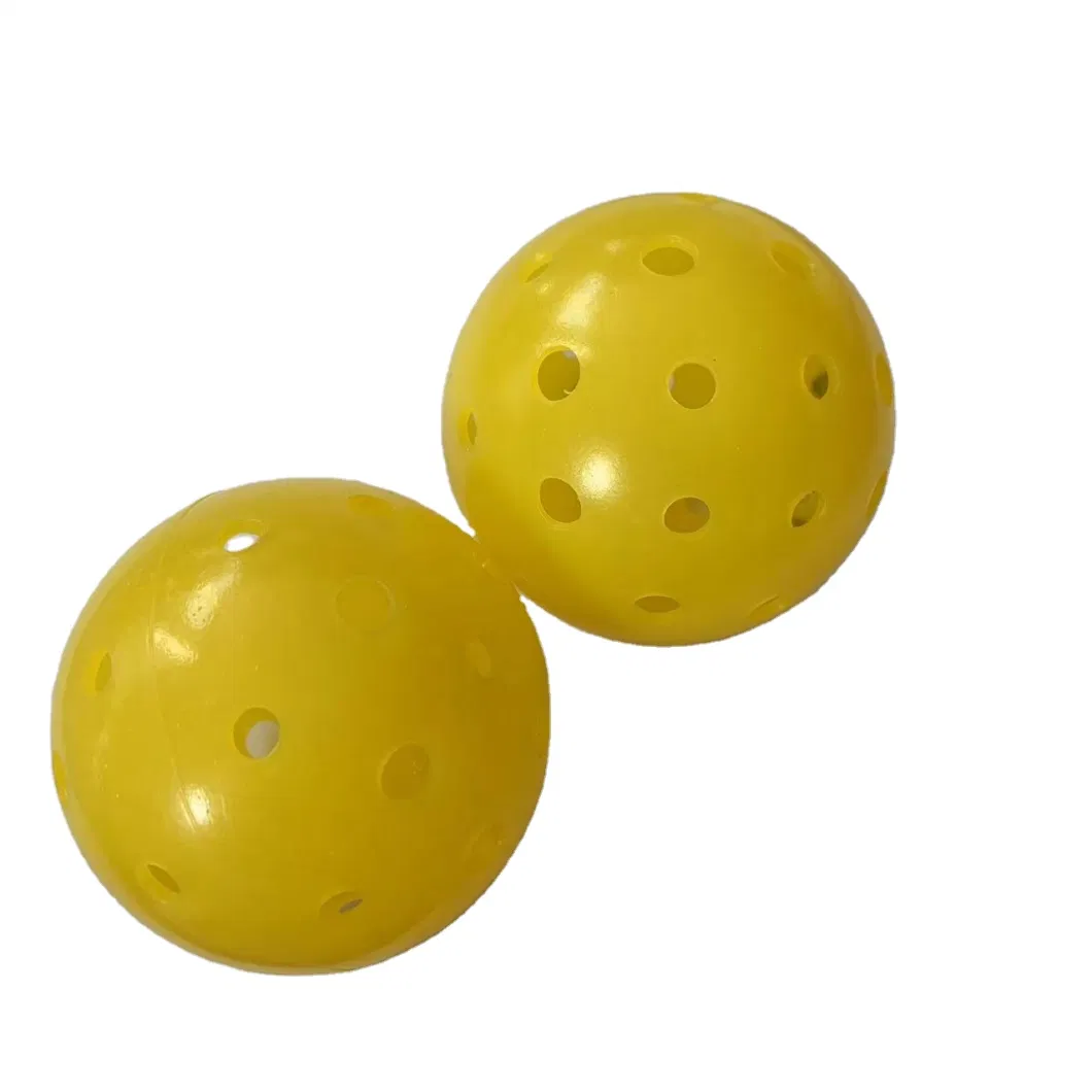 Pickleball Balls Outdoor Usapa Specifications 40 Holes Pickleball Balls Yellow