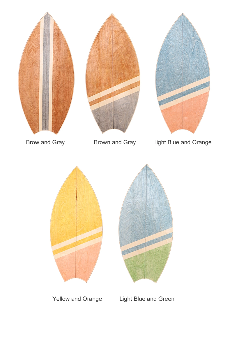 Handmade Wooden Balance Board Trainer Use for Surfing Skateboarding Training