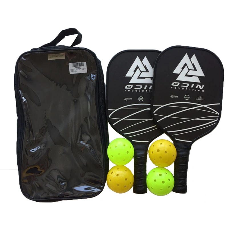 Pickleball Paddles Set with Graphite Face 4 Pickleball Balls 1 Carry Bag