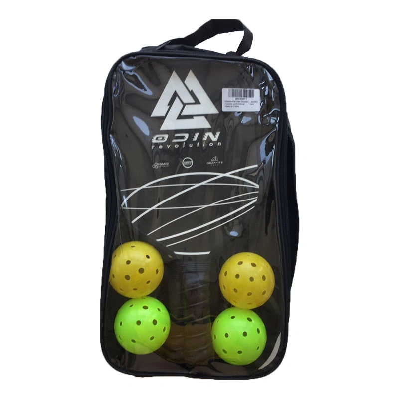 Pickleball Paddles Set with Graphite Face 4 Pickleball Balls 1 Carry Bag