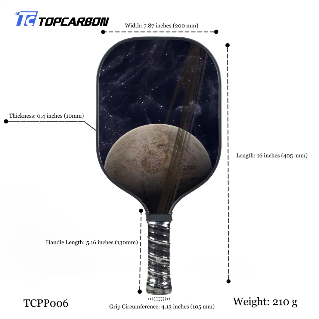 Wholesale Customized High-Quality PP Honeycomb Professional Carbon Fiber Pickleball Paddle