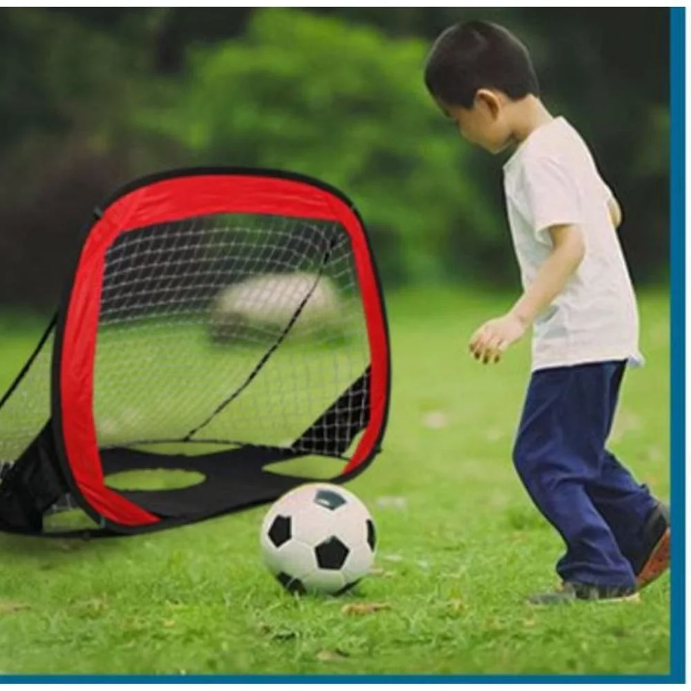 Soccer Goal Training Teaching Aids Foldable Portable Kids Pop up Soccer Target Net with Carry Bag Shooting Hockey Balls Training Bl20049