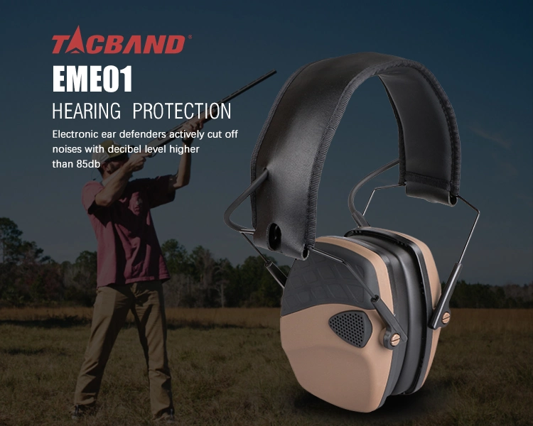 Tacband Noise Reduction Electronic Active Hearing Ear Protection Shooting Hunting Camouflage Earmuff