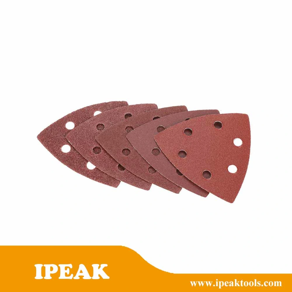 Durable Factory Made Cheap DIY 5 Inch Red Aluminum Oxide Cloth Sanding Discs Buffing Sheet Sandpaper