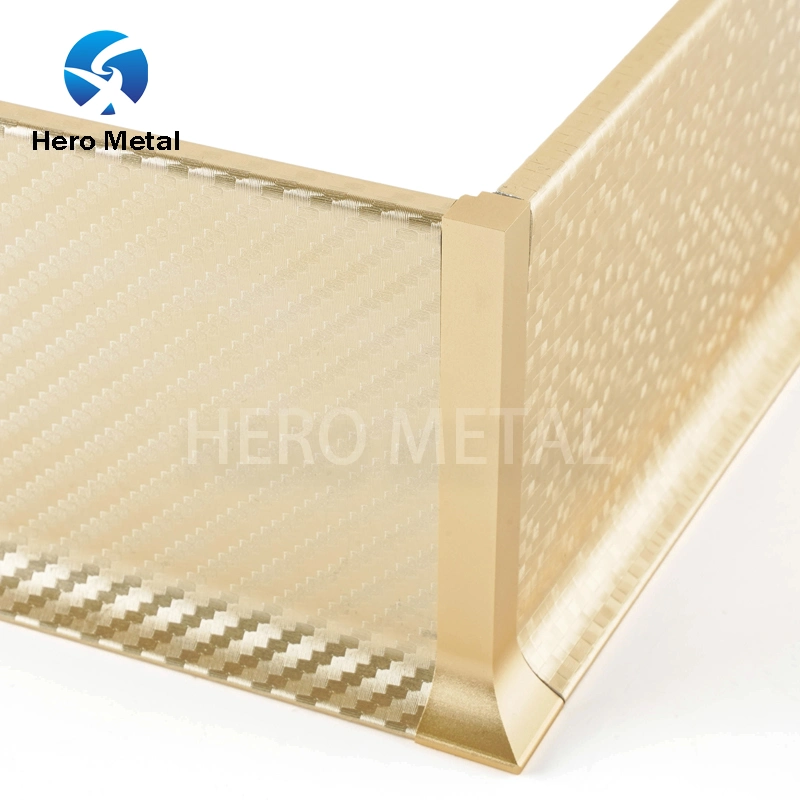 Decorative Material Wall Protection Membrane Coating Aluminum Baseboard