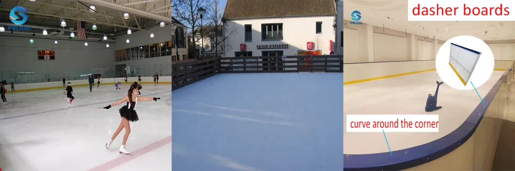 Practice Skating Rinks Smooth Surface Synthetic HDPE Ice Hockey Rink