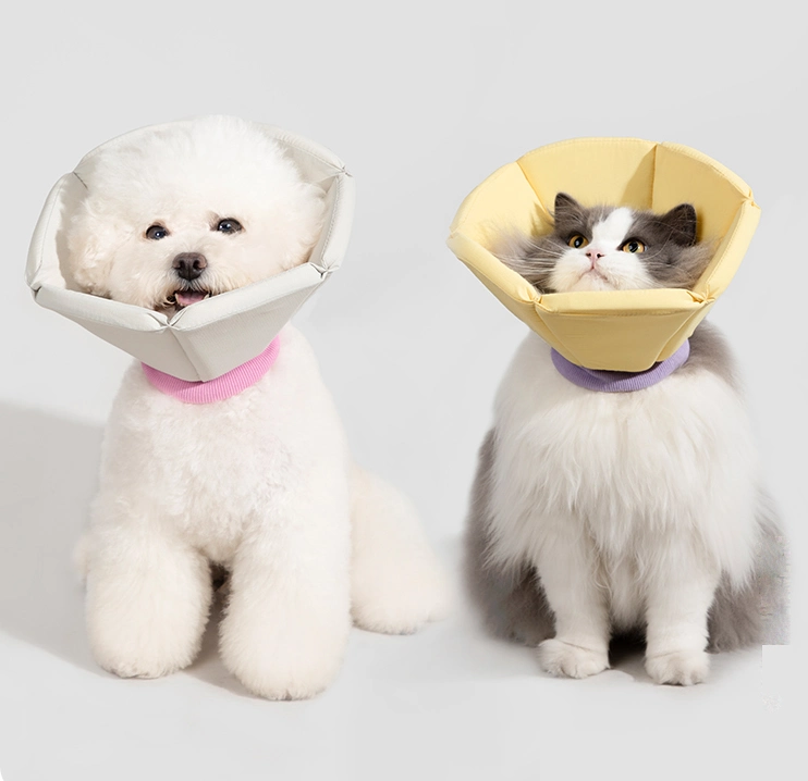 Waterproof 3D Sponge Soft Pet Cat Dog Elizabethan Collar for Protecting Cat After Surgery