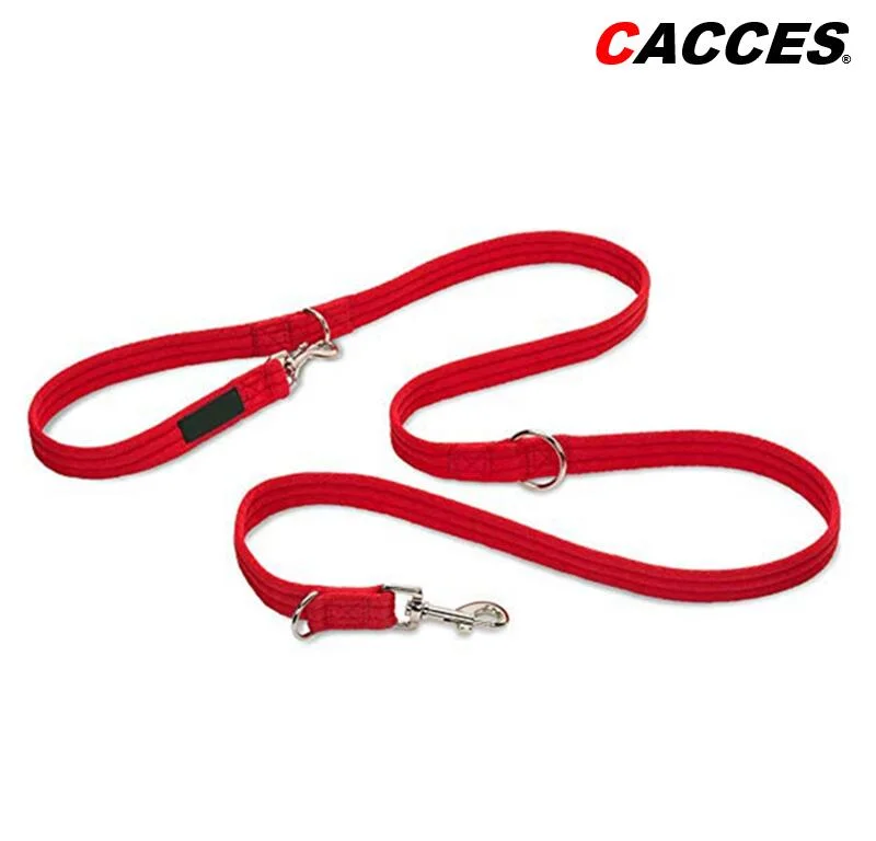 Universal Dual Triggers Multi Use Dog Lead Durable Nylon Dogs Leads for Training Walking Leash for Large, Medium Dogs 3FT