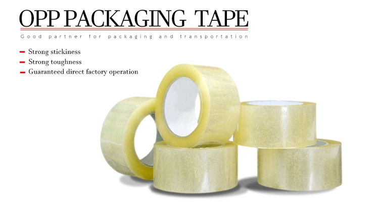 Waterproof OPP Clear Carton Adhesive Stick Box Moving Strong Packing Tape