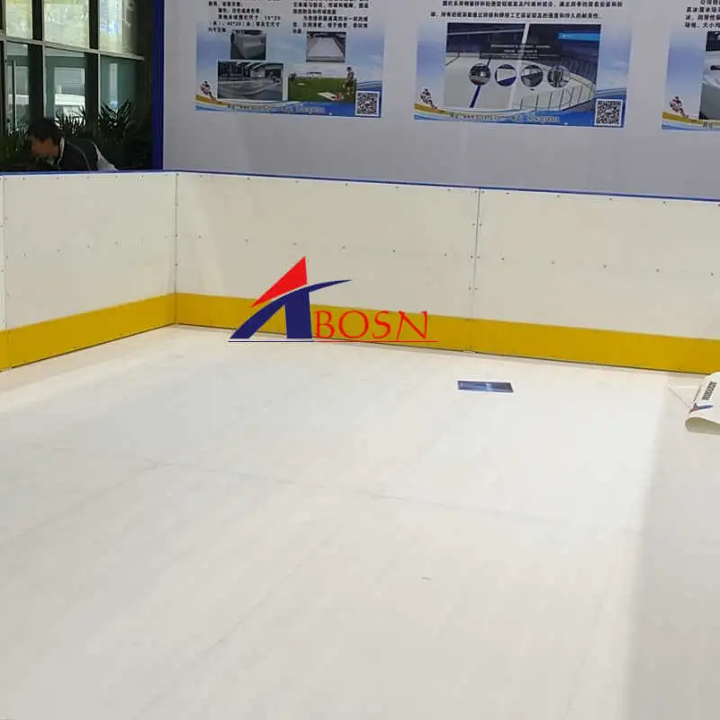 Portable Plastic Synthetic Ice Skating Rinks Ice Skating Inside
