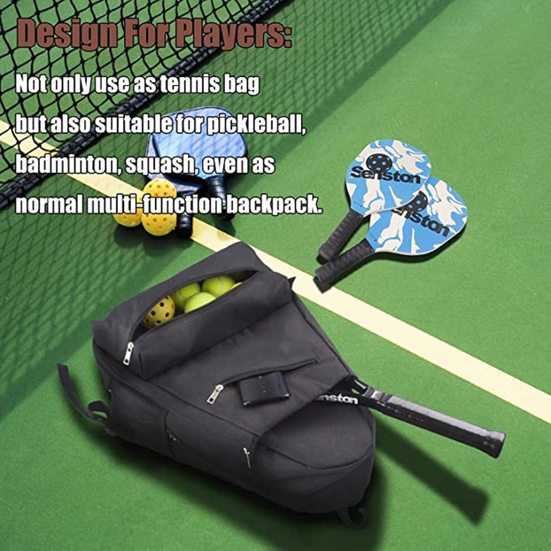 Outdoor Lightweight Sport Badminton Backpack Tennis Bag with Shoe Compartment