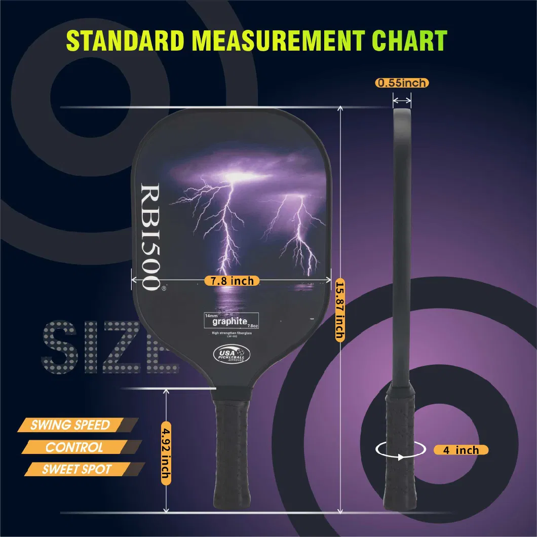 Hot Selling Usapa Approved Outdoor Indoor Fiberglass Pickle Ball Pickleball Paddle Set