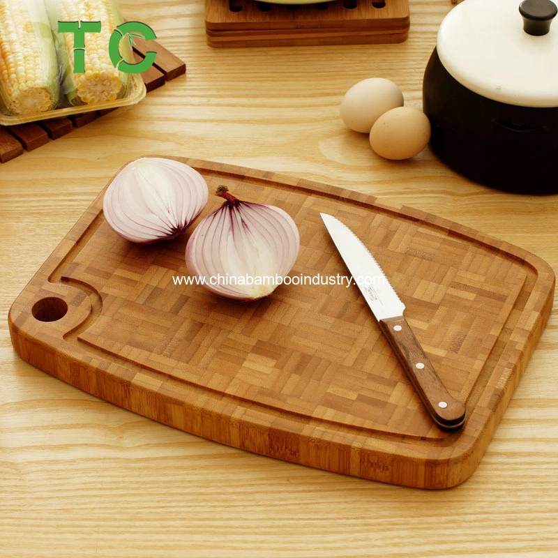 Bamboo Cutting Board with Handle Holes