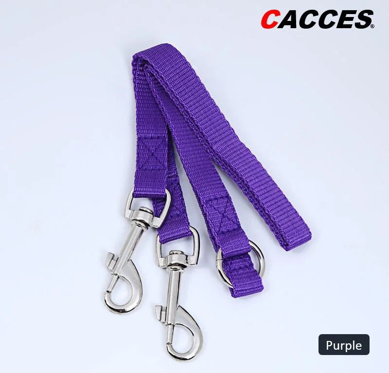 Cacces Double Dog Lead Dual Leash No Tangle PT102L Dual Two Dog Leads for Training, Walking Dual Two Clips Dog Lead Universal Original Supply Cheap Wholesale