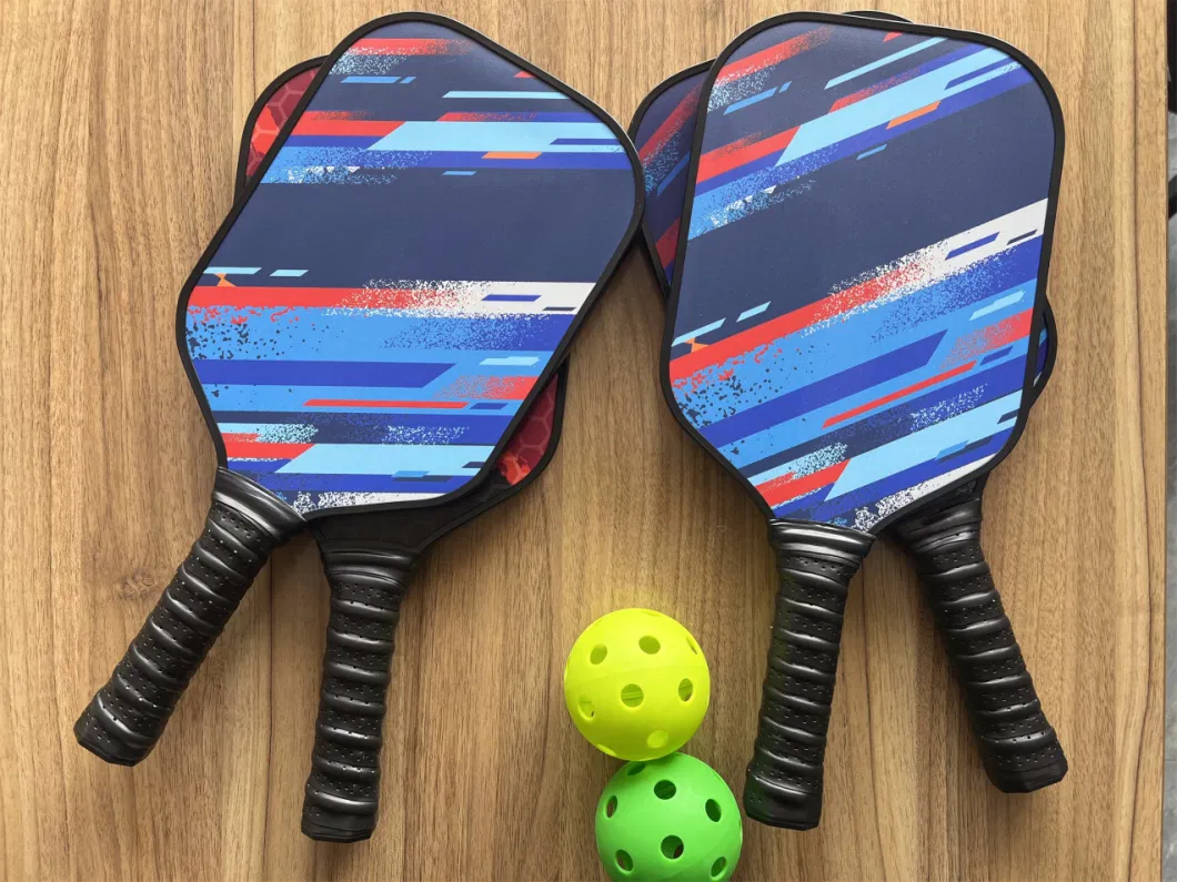Pickleball Paddle Set of Fiberglass Honeycomb Panels Indoor and Outdooer Competitive Training Rackets Factory