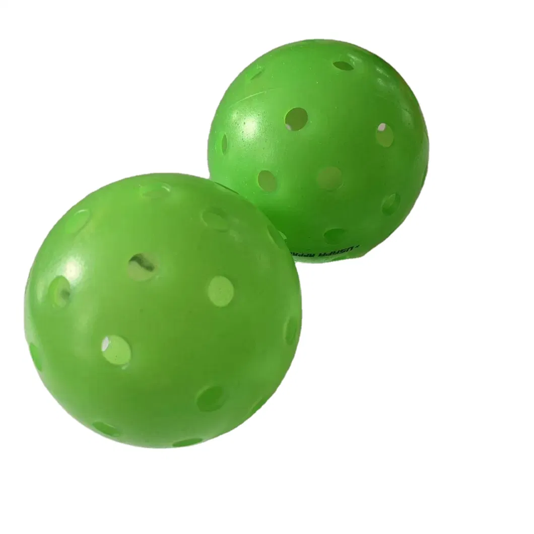 40 Holes Outdoor Pickleballs USA Pickleball Approved Ball Green