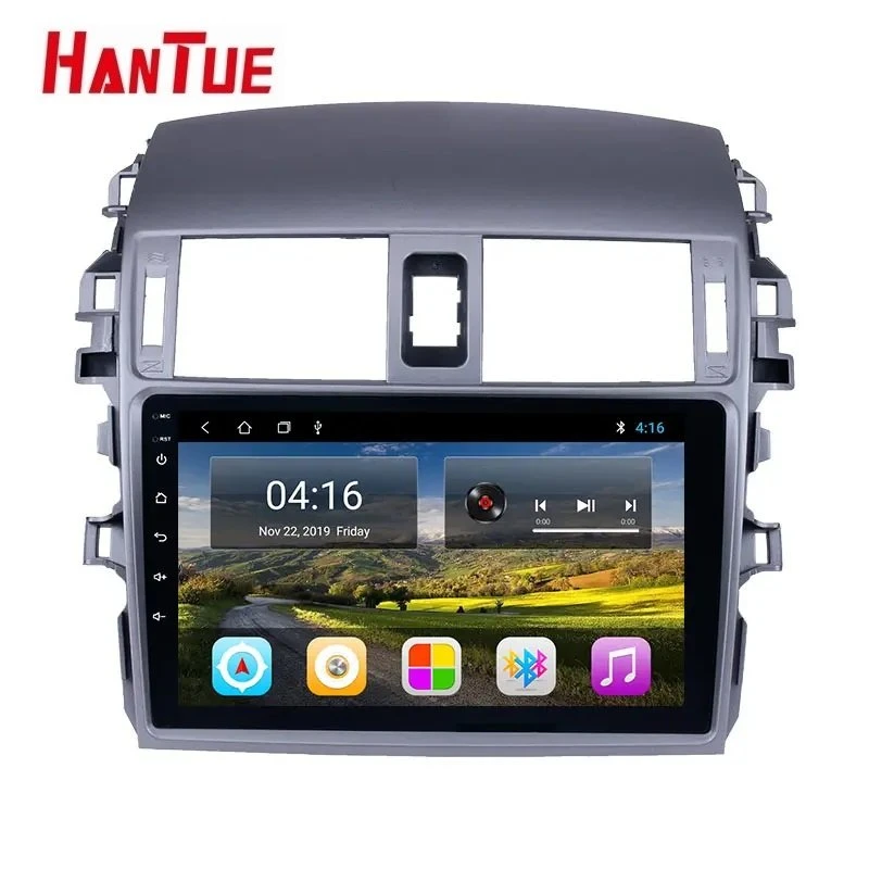 Android 12 Toyota Corolla 9&prime;&prime; Car Radio Video Stereo GPS WiFi Bt USB 2.5D Touch Screen for Toyota Corolla 2006-2012 Corolla Dashboard