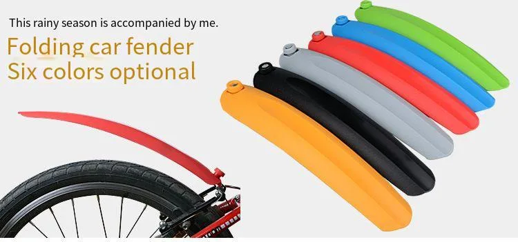 Bicycle Mud Tile Folding Mud Removal 14 &quot;/16/20&quot; Quick-Release Mud Flap Small Wheel Mud Flap Bike Spare Parts of Bicycle Mudguard