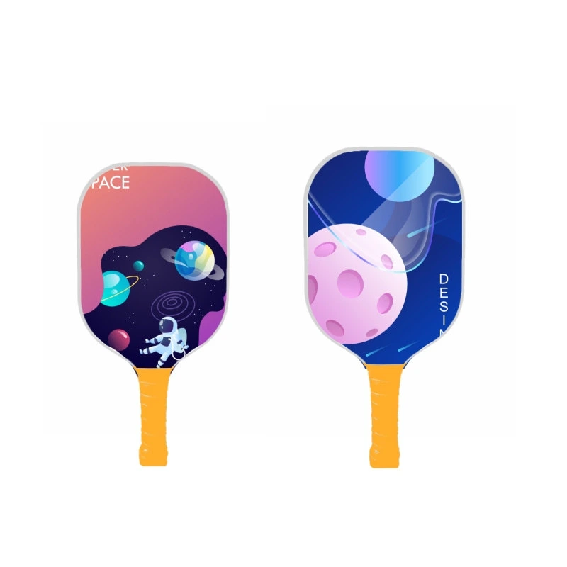 Popular Fiberglass Surface Junior Pickleball Paddle, Colorful Kids Pickleball Racket