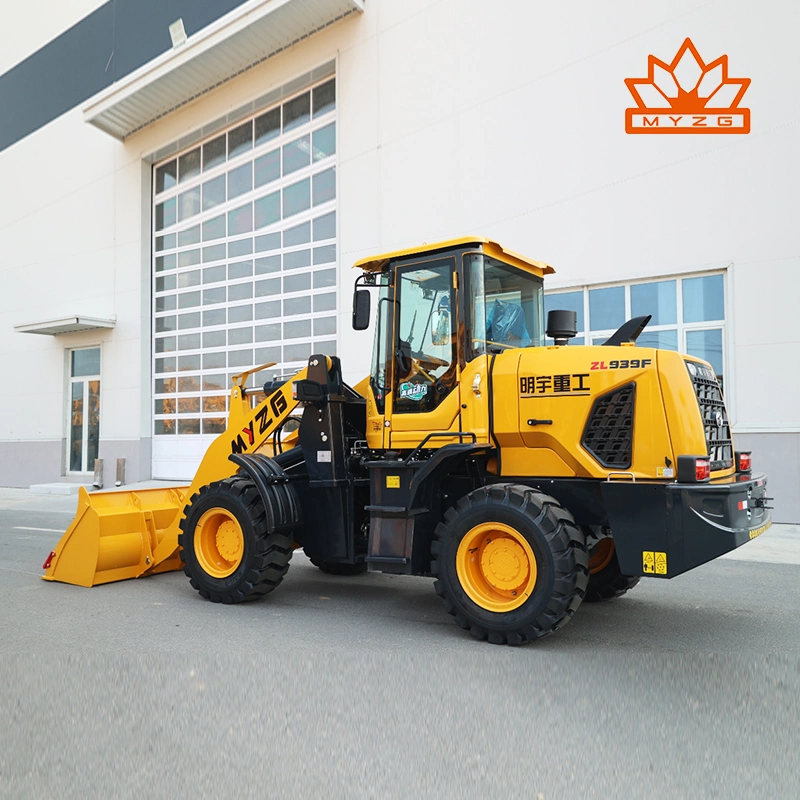 Popular 3 Ton 2 Ton Mini Wheel Front Loader Myzg Zl938f Zl938d for Sale