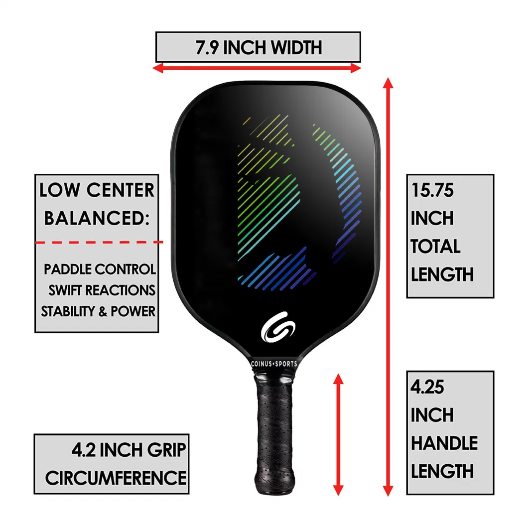 Wholesale Custom Usapa Approved Outdoor Fiberglass Pickleball Paddle Set