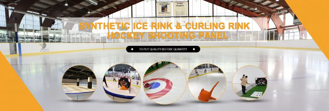 Skating Field Hockey UHMWPE Glide Synthetic Ice Rink Panel 1000X2000 Portable Artificial Ice Skating Rinks / Ice Hockey Flooring Tile