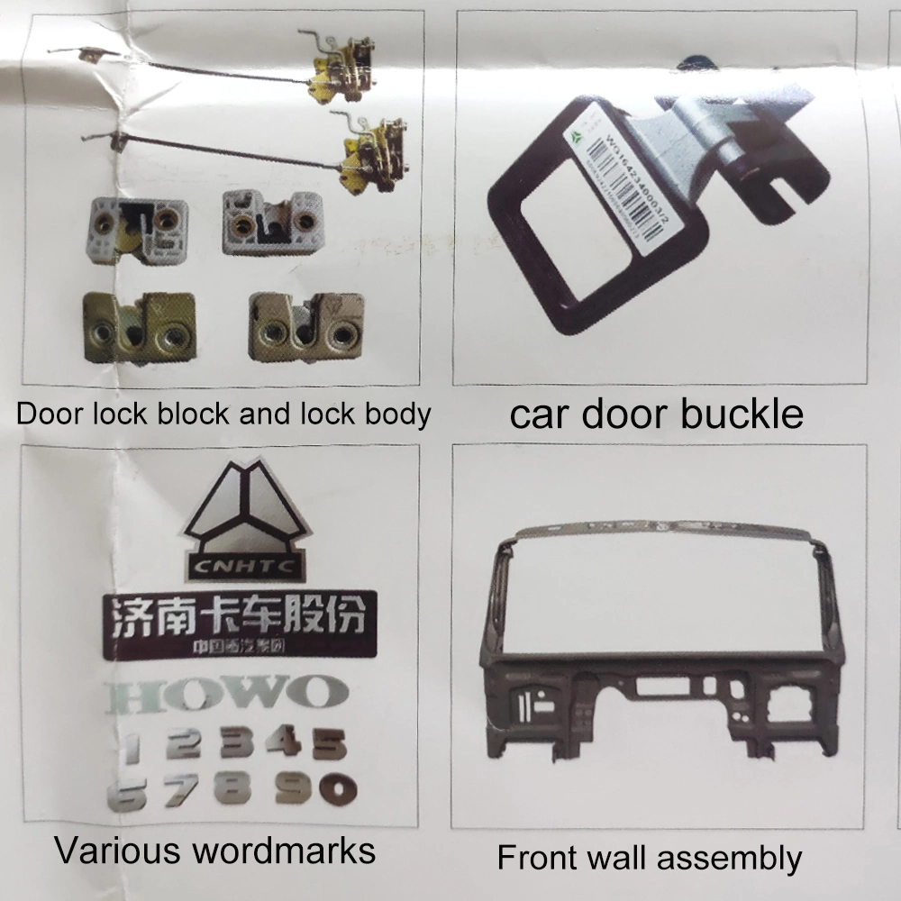 Auto Body Accessories Professional Sales Accessories HOWO Auman Dayun Truck Parts for Cab Interior and Exterior Trim