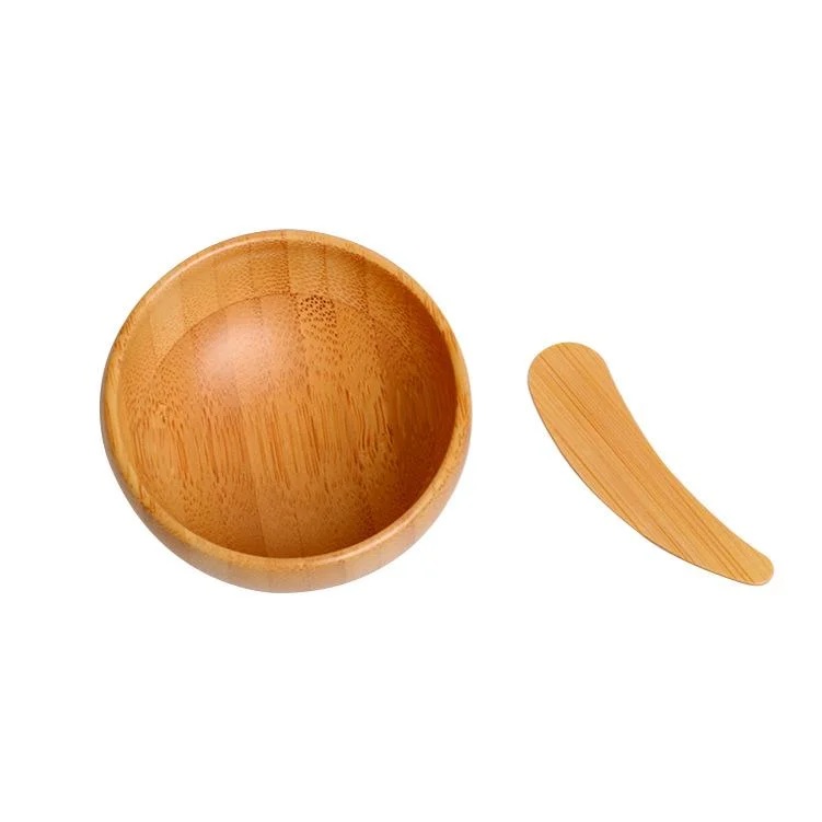 Bamboo Mini Size Make-up Spoon Facial Cream Scoop Face Cosmetic Spatula