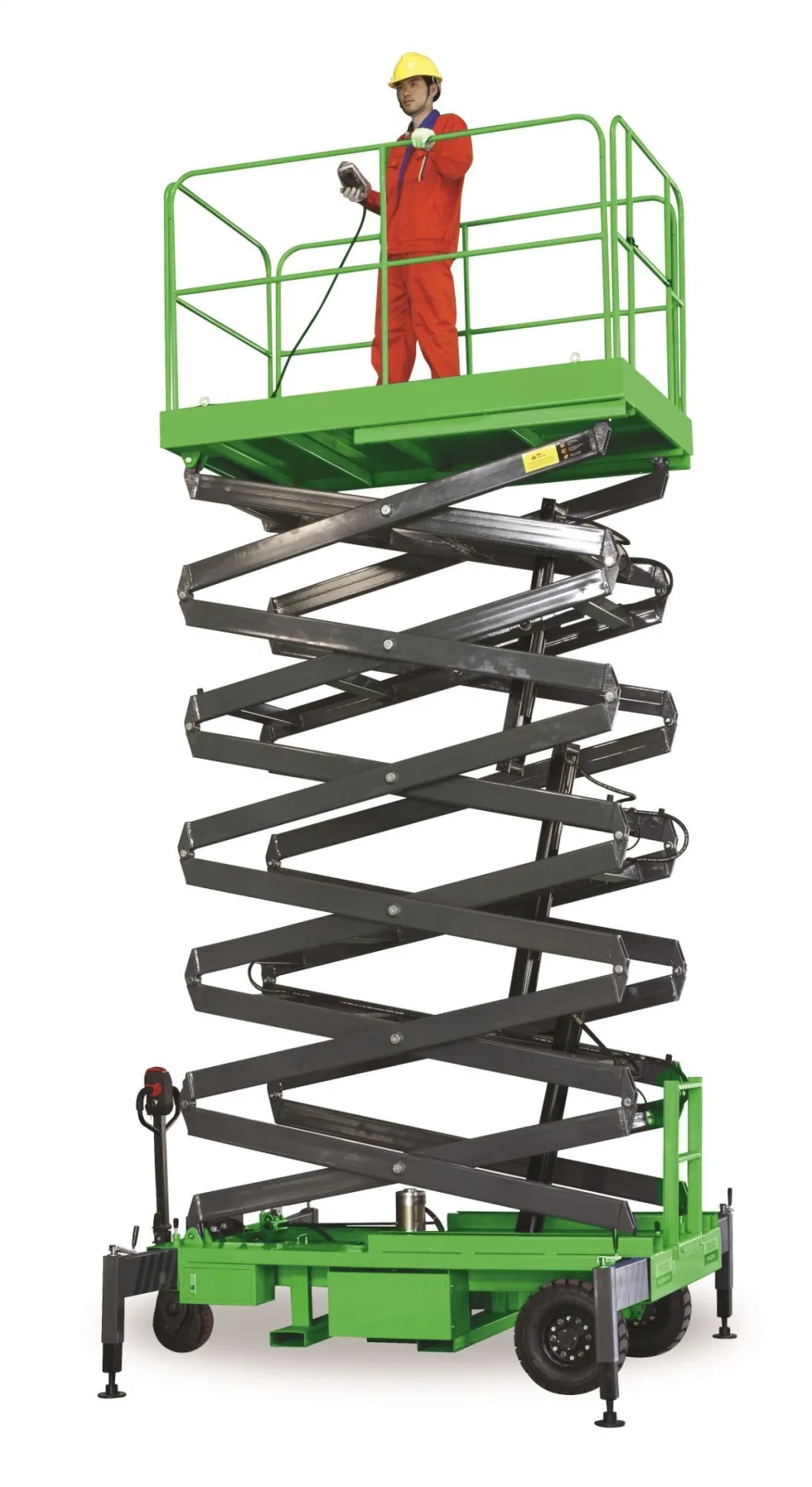 Fully Electric Self Propelled Work Platform Aerial Lift Platform Hydraulic Scissor Lift Stick Control