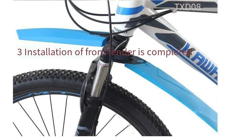 MTB Bicycle Plastic Mudguard with Different Fashion Colors - Directly Manufacturer Quick-Release Mud Removal Bicycle Mudguard