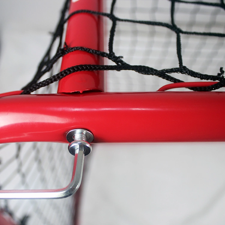 High Quality Steel Tube Portable Assembly Standard Size Ice Hockey Goal